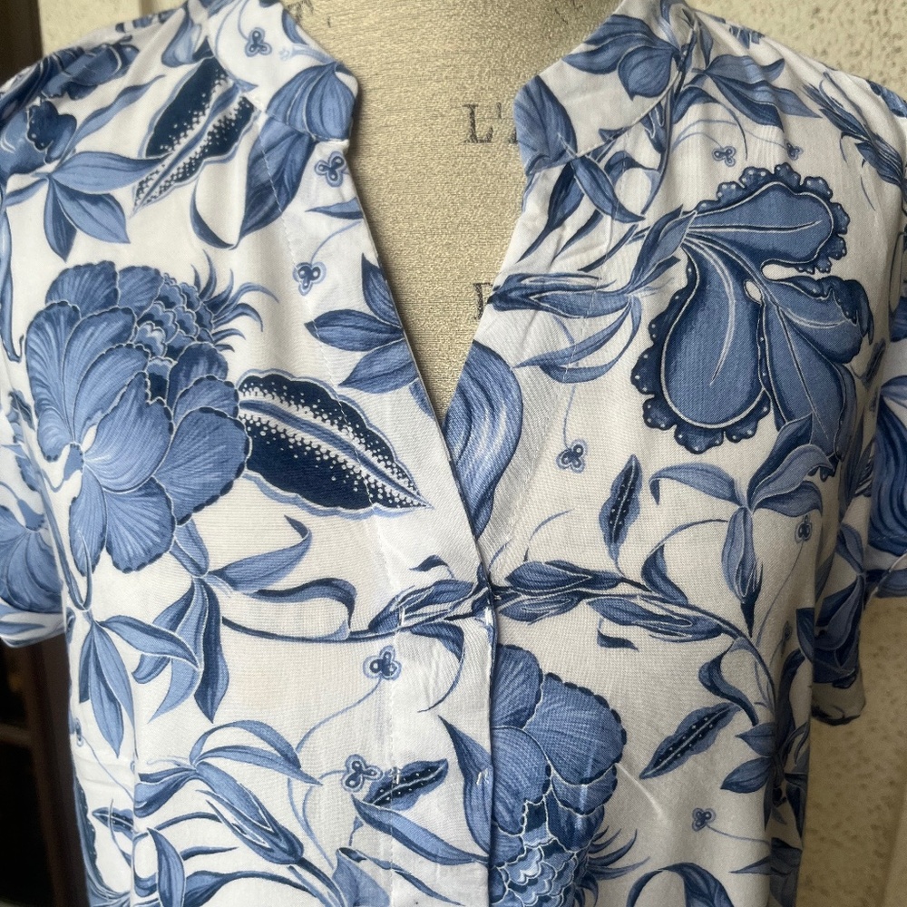 H&M mini blue summer dress